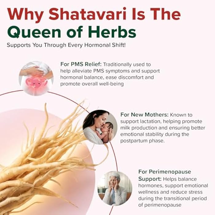 VAHDAM Shatavari Capsules 1000mg, Supports Healthy Hormonal Balance in Women, Herbal Supplement for Women, Vegan, Gluten-Free, 90 Capsules - Image 3