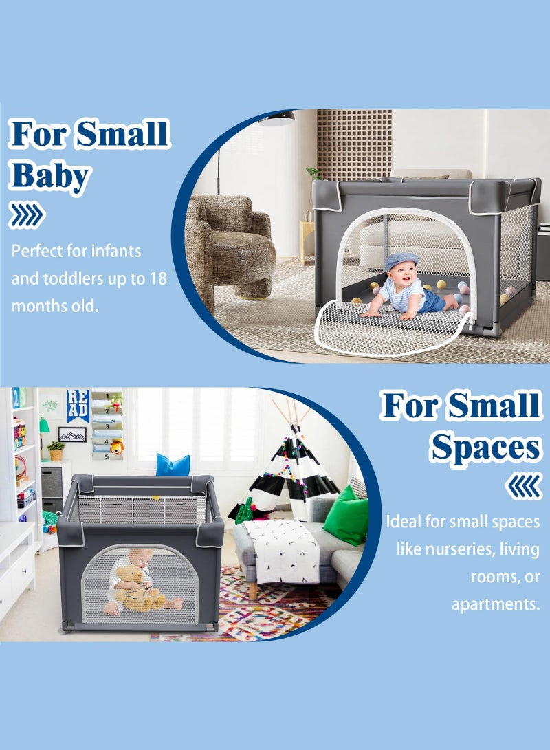 CoddleBaby 🎉Most Loved by KSA Moms! 90×90×68cm Baby Play Area – 360° Safe Space for Home, Kitchen, Living Room & Family Visits - Image 4