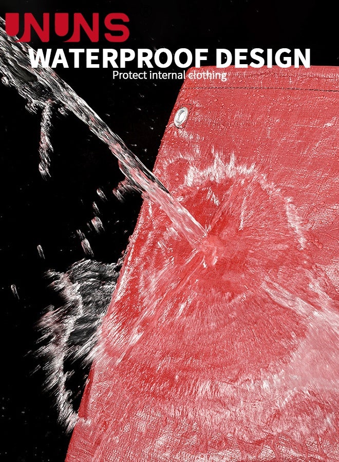 UNUNS Large Capacity Moving Bags,1Pc 250L Waterproof Storage Bins With Drawstring And Visual label for Bedding,Clothes,and More,Ideal for Home Organization and Relocation,50x50x100cm,Black Red - Image 5