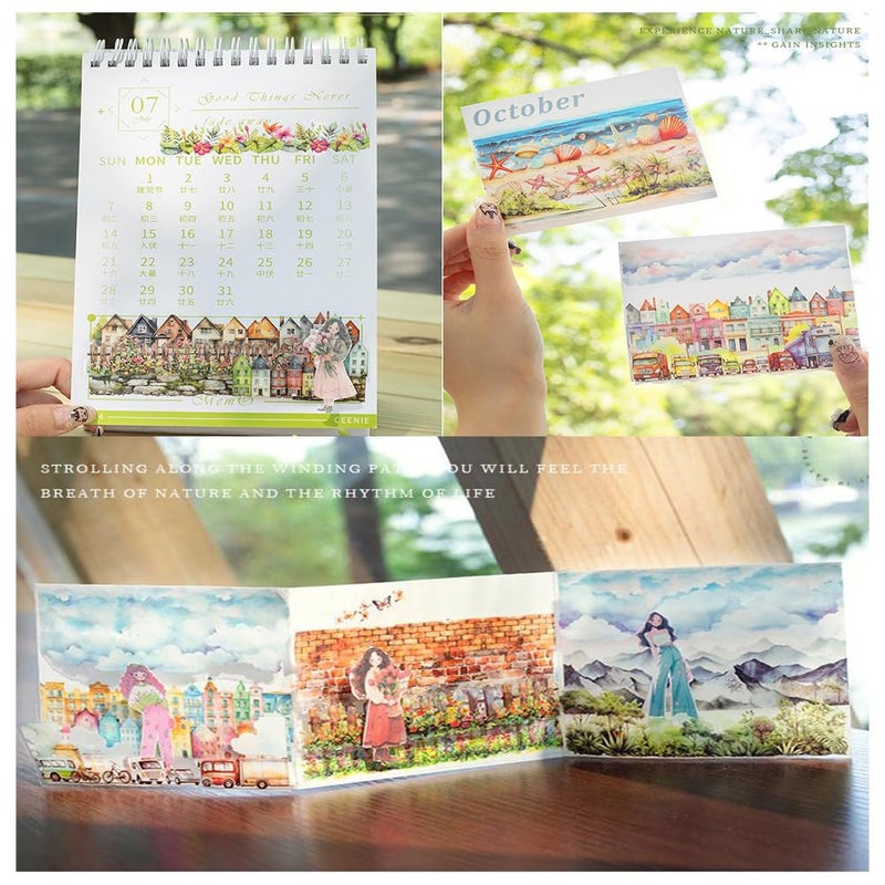 Dwpetzo 20 Sheets Seaside Landscape Pre-Cut Journaling Stickers Book For Junk Journaling  Scrapbooking  Collage  Planner  Album  Transparent Pet And Washi Stickers For Adults - Image 5
