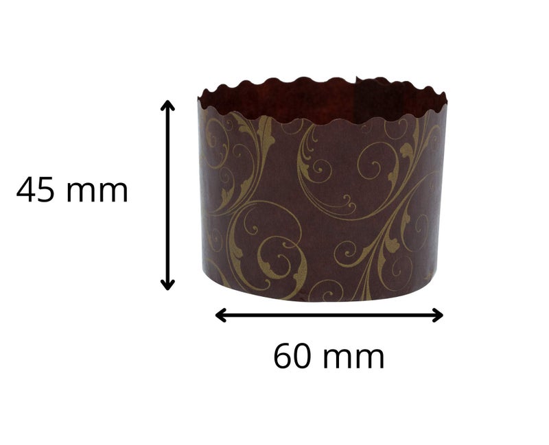 Esslly Ecopack Single-Serve Baking Moulds | Disposable Paper Cups | Set of 100| 60mm Diameter, 45mm Height | Grease & Warp Resistant | Withstand up to 220°C - Image 4