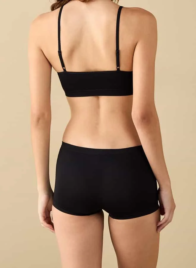 Splash FAV Set of 2 - Solid Boyshort Briefs with Elasticated Waistband