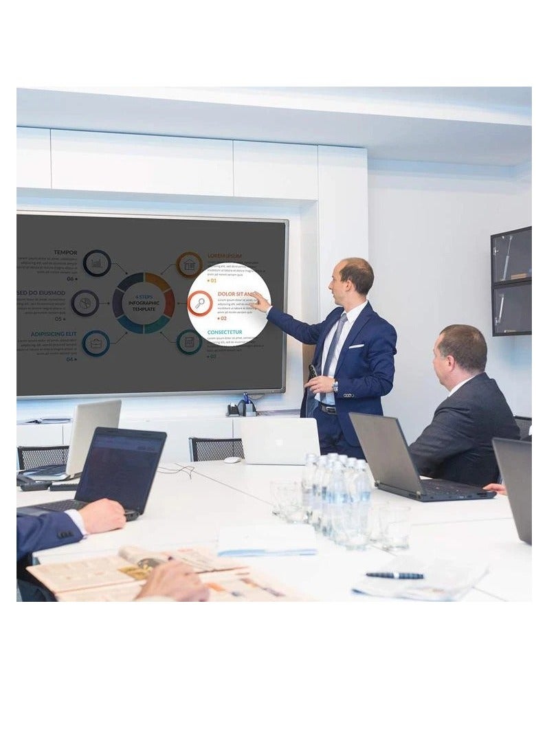 جهاز عرض بقلم ليزر مكبرة H100 لاسلكي مزود بقلم ضوئي ومؤقت مؤشر رقمي LED USB قابل لإعادة الشحن لعرض الفرس للعرض التقديمي - Image 4