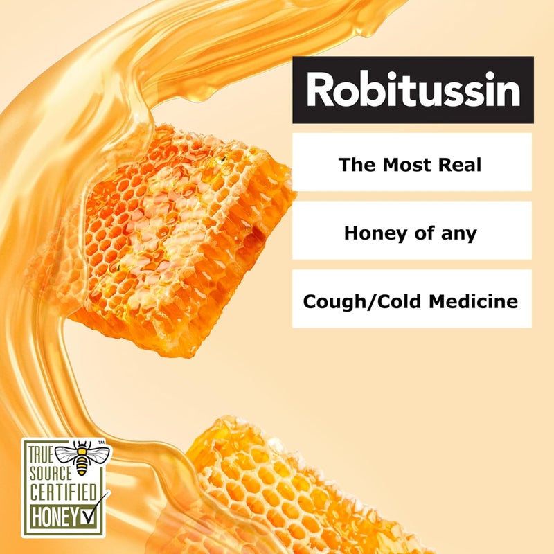 Robitussin Childrens Honey Cough and Chest Congestion DM and Childrens Robitussin Honey Nighttime Cough DM Value Pack of Childrens Cough Medicine  2 x 4 Fl Oz Bottles - Image 2