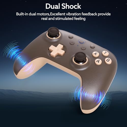 8Bitdo Ultimate 2C Wireless Controller for Windows PC and Android, with 1000 Hz Polling Rate, Hall Effect Joysticks and Triggers, and Remappable L4/R4 Bumpers(Special Edition) (Brownie) - Image 4