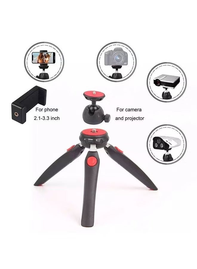 Jmary MT-35 Mini Tabletop Tripod Stand with Universal Phone Holder – Foldable & Extendable Tripod for Mobile Phones, DSLR, Digital Cameras, Vlogging & Live Streaming – Compact, Travel-Friendly Design - Image 3
