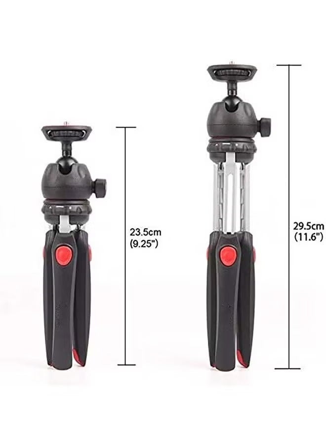 Jmary MT-35 Mini Tabletop Tripod Stand with Universal Phone Holder – Foldable & Extendable Tripod for Mobile Phones, DSLR, Digital Cameras, Vlogging & Live Streaming – Compact, Travel-Friendly Design - Image 5