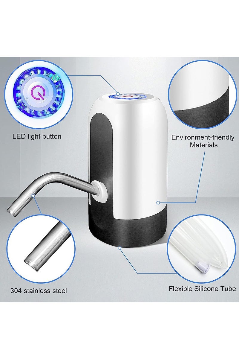 توبيز موزع مياه أوتوماتيكي توبيز M16 – بطارية قابلة للشحن 1200 مللي أمبير، أنبوب من الفولاذ المقاوم للصدأ 304، مضخة كهربائية محمولة للمياه، قدرة 4 واط، شحن USB - Image 4