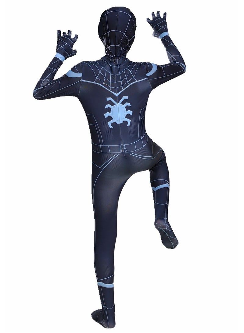 Spider Man Costume Cosplay Set 3D Style Superhero Cosplay Full Body Bodysuit Spandex Jumpsuit for Kids Spider Man Dress Up（C）  - Image 3