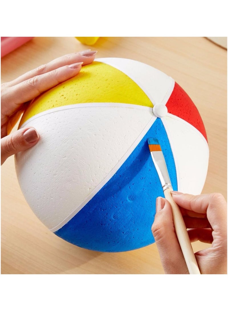 كرافت ماجيك، كرات الستايروفوم البيضاء، كرات إسفنجية بيضاء من البوليسترين للفنون والحرف اليدوية، المنزلية، المشروعات المدرسية، عبوة تزيين الحفلات مكونة من قطعتين (الحجم - 15.2 سم) - Image 4