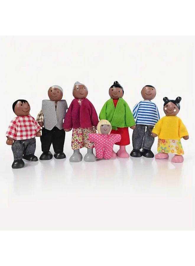 7 Piece Latin Doll Set With Articulated Joints For Dollhouse Playset - Image 5