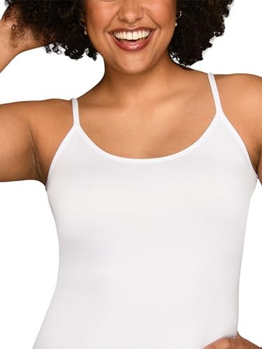 Vanity Fair womens Tops for Layering (Camisole & Tank Tops) Camisole, Cami - Seamless White, XX-Large US - Image 5
