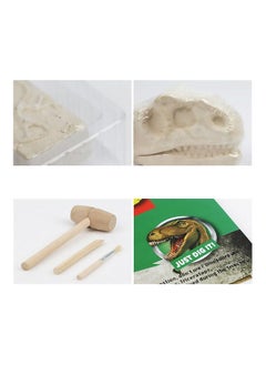 NIBEMINENT Dinosaur Skeleton 5 In 1 Dig Archaeological Educational Toy 26.5x21.5x6cm  - Image 2