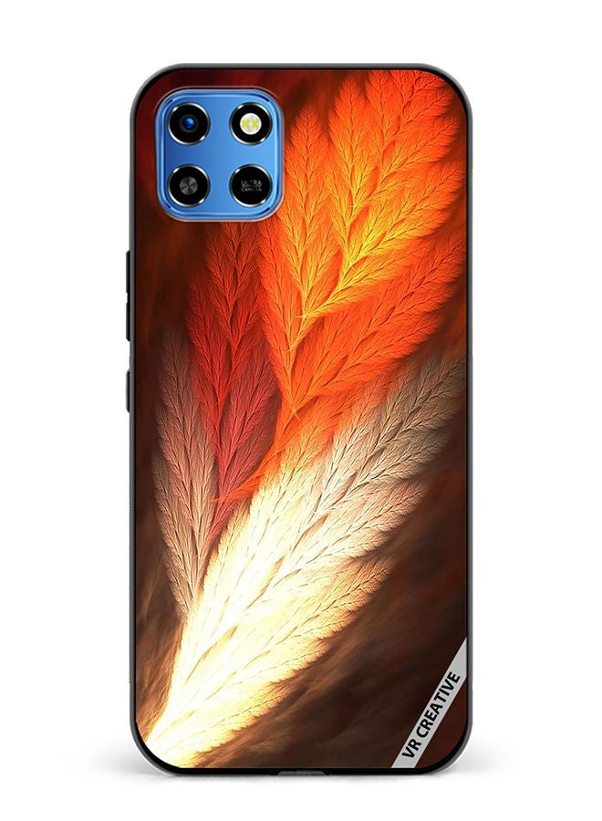 VR CREATIVE Protective Case Cover For Infinix Smart 6 HD Feather Design Multicolour - Image 1