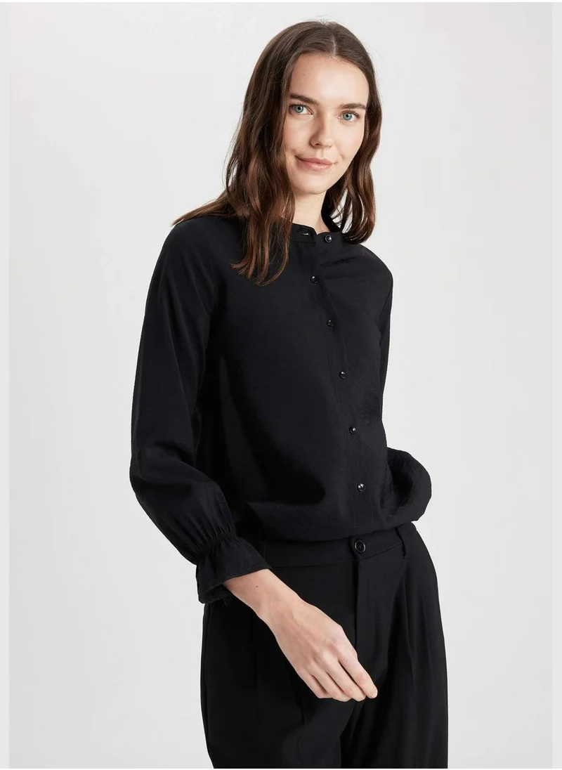 DeFacto Woman Woven Long Sleeve Shirt