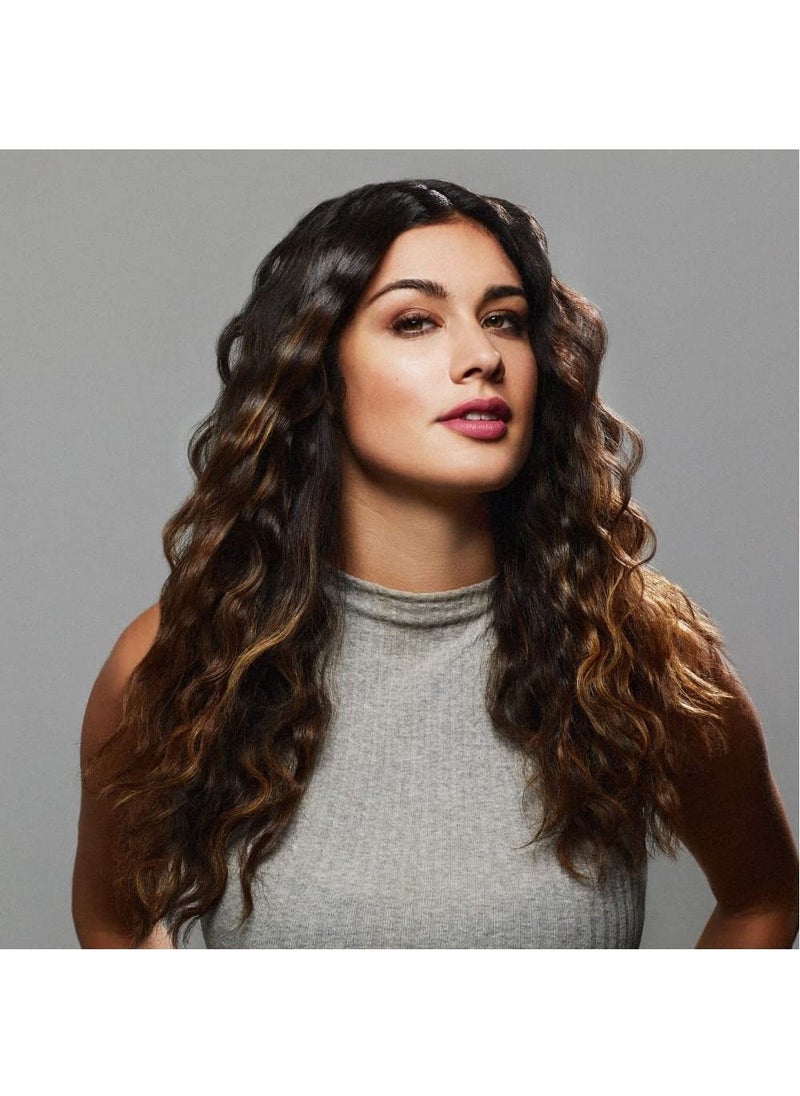 Revlon Wave Master Jumbo Waver with Three-Prong Jumbo Barrels, Tourmaline Ceramic Coating, 30 Heat Settings Up to 190°C - RVIR3056UKE, Black