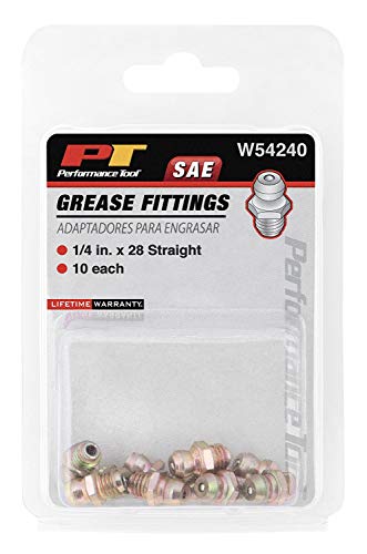 Performance Tool W54258 14Inch NPT Straight Grease Fitting 10 Pack