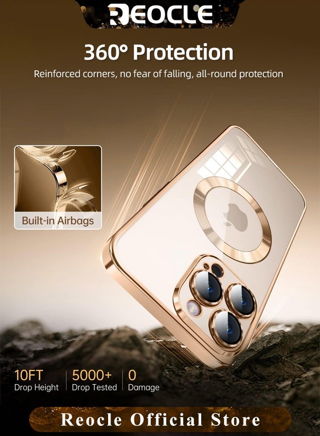 ريوكل جراب مغناطيسي شفاف لهاتف iPhone 14 Pro Max مع غطاء MagSafe سيليكون رفيع غير قابل للاصفرار ومضاد لبصمات الأصابع والخدوش - Image 3