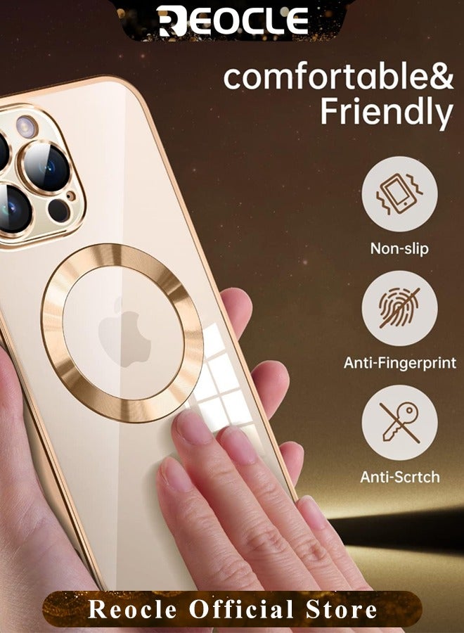 ريوكل جراب مغناطيسي شفاف لهاتف iPhone 14 Pro Max مع غطاء MagSafe سيليكون رفيع غير قابل للاصفرار ومضاد لبصمات الأصابع والخدوش - Image 4