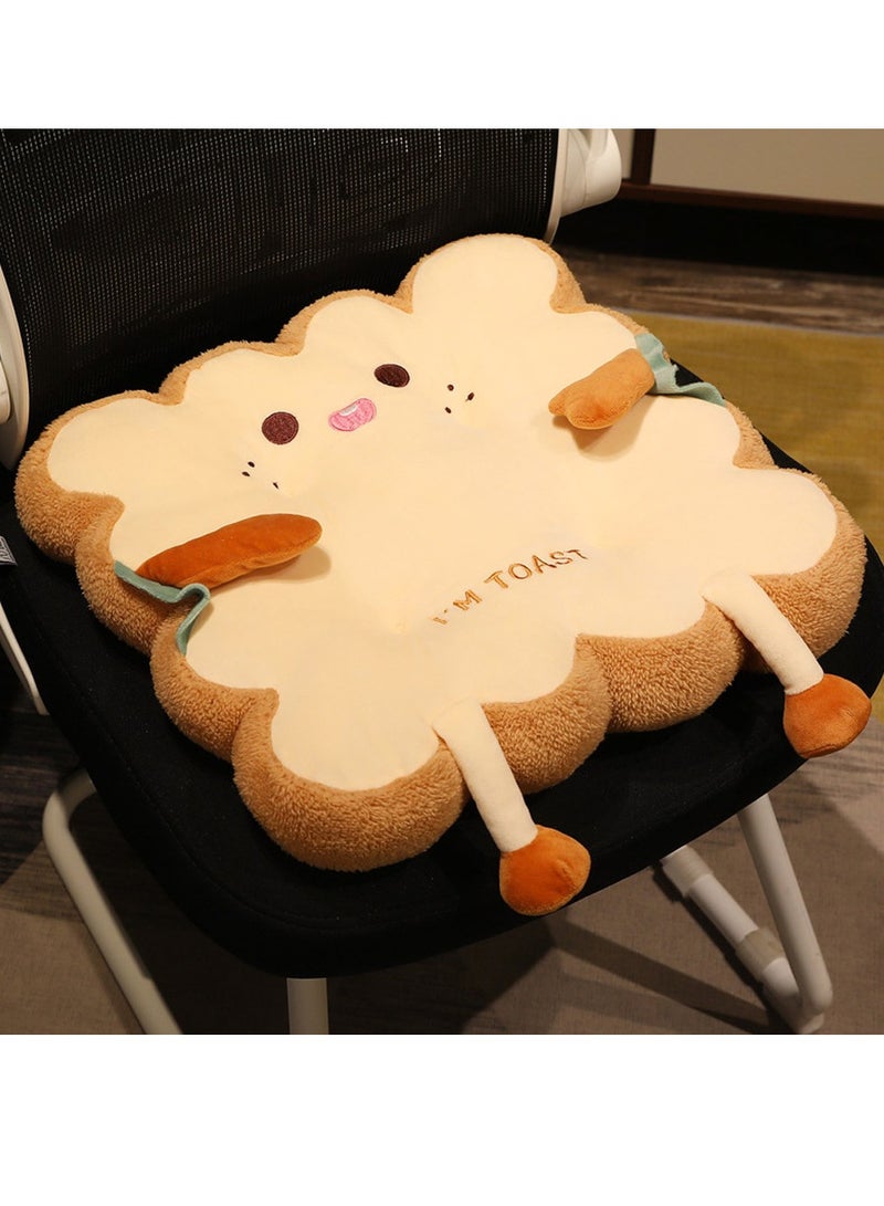عام وسادة مقعد بشكل خبز محمص، سميكة للاستخدام في المكتب، مناسبة للجلوس لفترات طويلة، للطلاب، في الفصول الدراسية، تصميم لطيف، وسادة مؤخرة لجميع الفصول للسيارات والمقاعد - Image 3