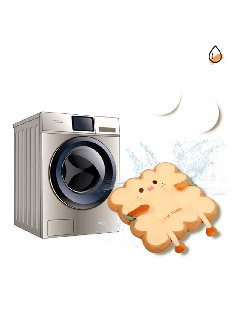 عام وسادة مقعد بشكل خبز محمص، سميكة للاستخدام في المكتب، مناسبة للجلوس لفترات طويلة، للطلاب، في الفصول الدراسية، تصميم لطيف، وسادة مؤخرة لجميع الفصول للسيارات والمقاعد - Image 5