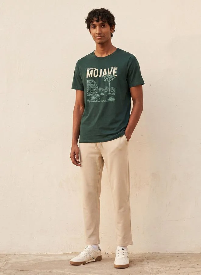 سبلاش فيڤ Basic Slim Fit Cotton Crew Neck T-shirt