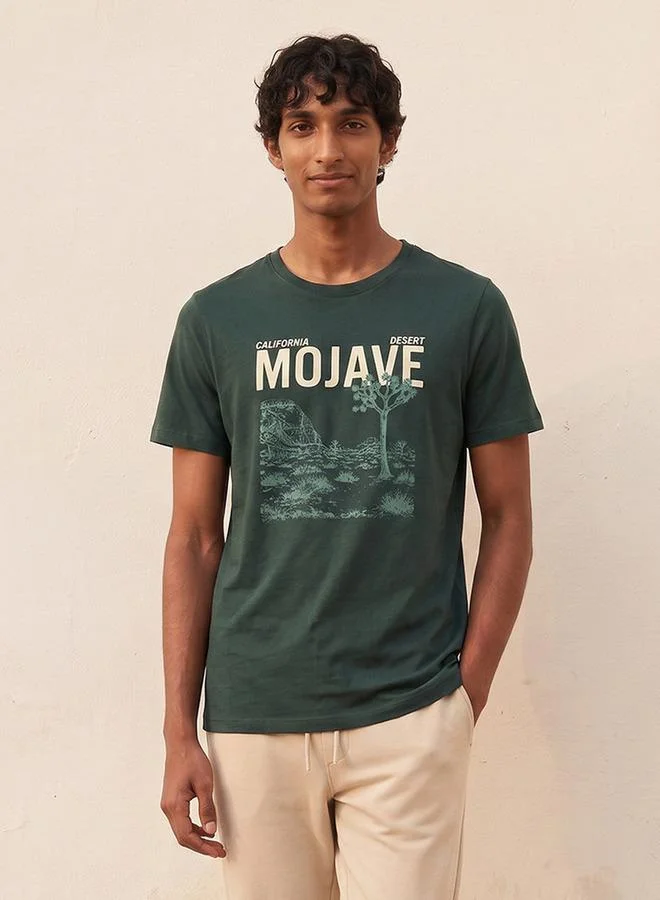سبلاش فيڤ Basic Slim Fit Cotton Crew Neck T-shirt