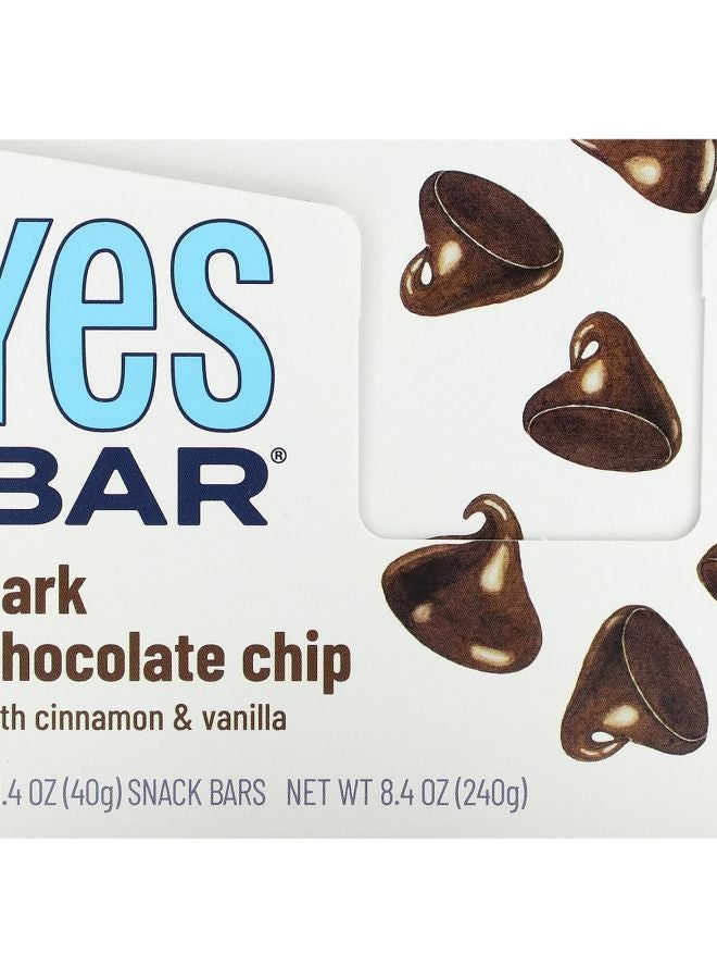 Yes Snack Bar Dark Chocolate Chip 6 Bars 1.4 oz (40 g) Each