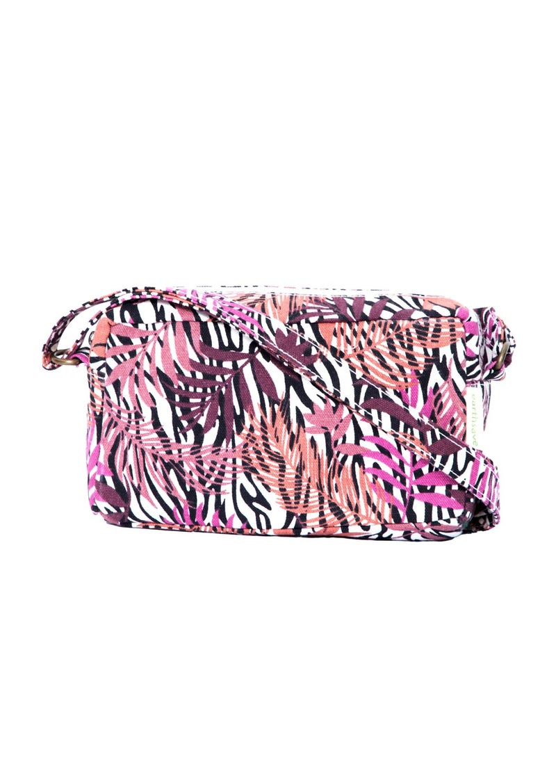 Earthsafe Earthsave Cotton Premium Sling Bag Canvas Sling Bag for Women with Adjustable Strap  - Image 1