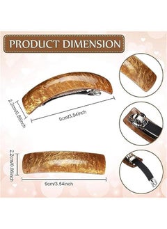 FYLX 6 Barrettes for Women Hair Cli Hair Accessories Large French Hair Pin Retro Hair Clasp 6 Colors Group 1)  - Image 2
