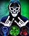 Sumind Halloween LED Mask Scary LED Skeleton Hacker Glow in the Dark Mask for Halloween Costume PartyWhite - Image 3