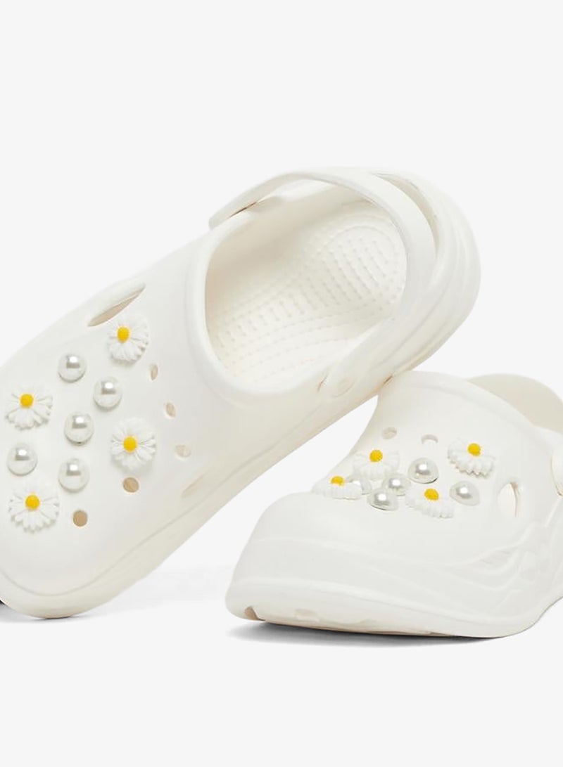 Styli Embellished Clogs with Backstrap - Image 3