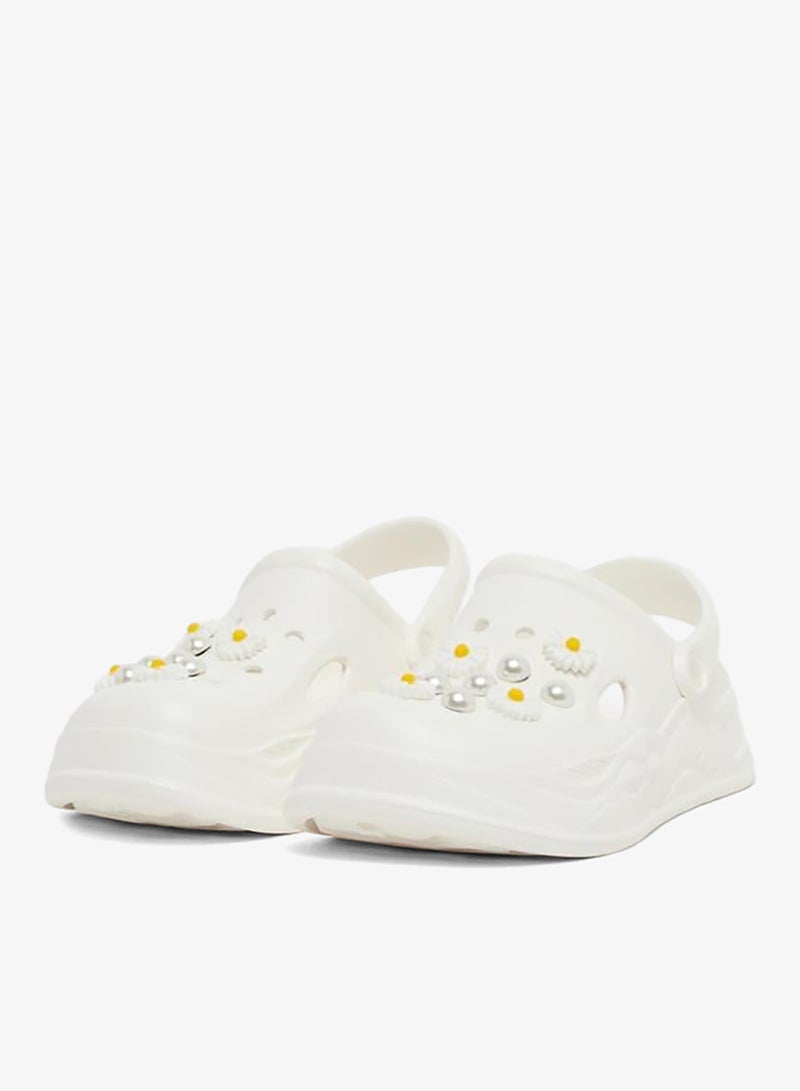 Styli Embellished Clogs with Backstrap - Image 2