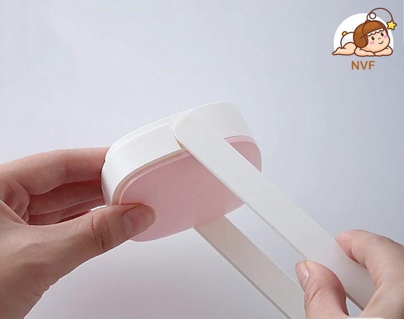 NVF Bathroom Wall-Mounted Clothing Holder Storage Towel Napkin Hanger Long Rod Shape centralized Storage, Outer Hook guardrail Against Falling ( Sat of 1 - Image 2