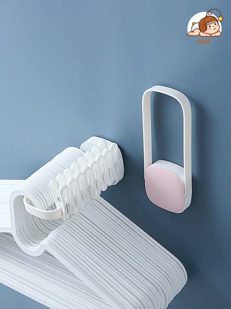NVF Bathroom Wall-Mounted Clothing Holder Storage Towel Napkin Hanger Long Rod Shape centralized Storage, Outer Hook guardrail Against Falling ( Sat of 1 - Image 5