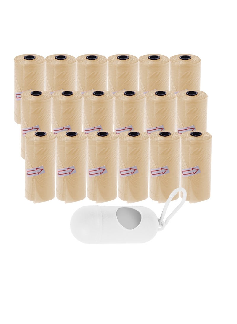 STAR BABiES Star Babies Disposable Scented BAG Pack of 18 (276 Bags) & Dispenser - Ivory  - Image 1