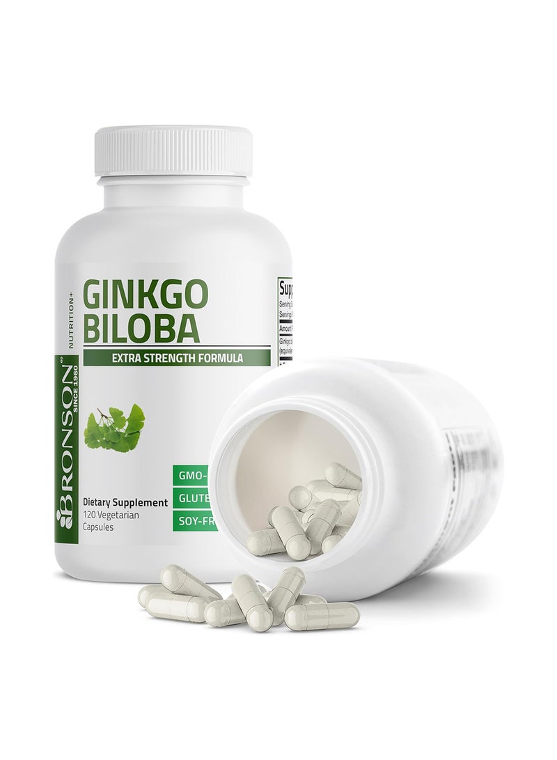 برونسون تركيبة الجنكة بيلوبا ذات القوة الإضافية، 120 كبسولة نباتية - Image 3