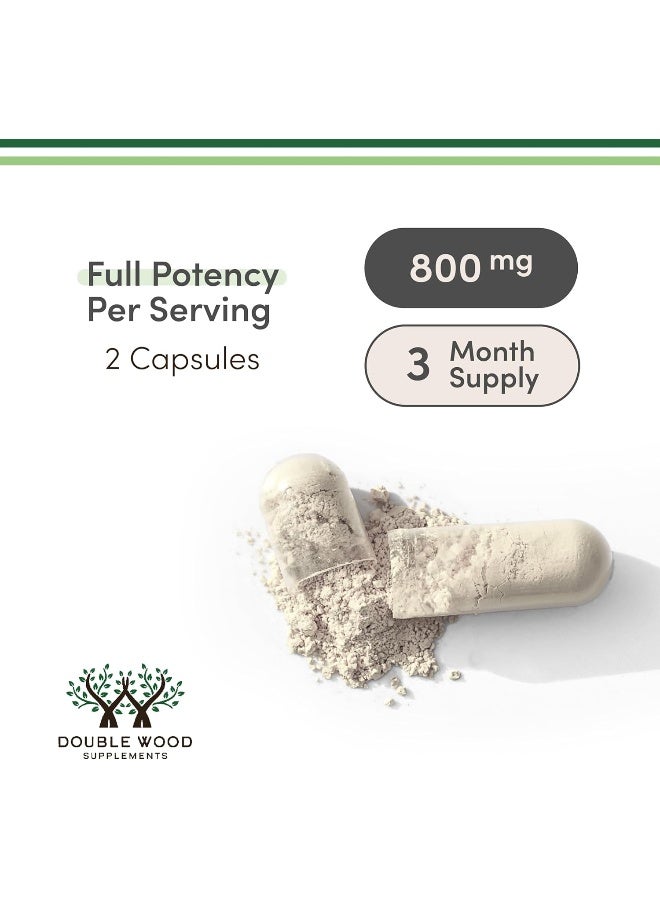 Double Wood Supplements كبسولات سترات المغنيسيوم 400 ملغ، 180 كبسولة (سترات المغنيسيوم) 800 ملغ حصة، بدون مواد حشو، آمنة للنباتيين، مصنوعة في الولايات المتحدة بواسطة دابل وود سوبليمنتس - Image 3