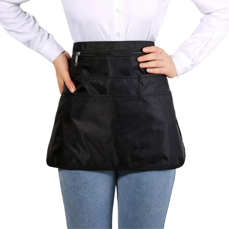 Bafelia Cleaning Caddy Apron for Women with 7 Pockets, Professional Waterproof Housekeeping Work Apron (1, Black) - Image 5