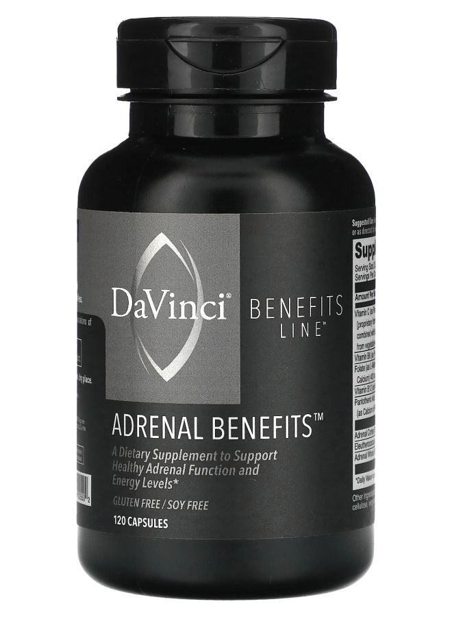 DaVinci Laboratories of Vermont Benefits Line Adrenal Benefits 120 Capsules