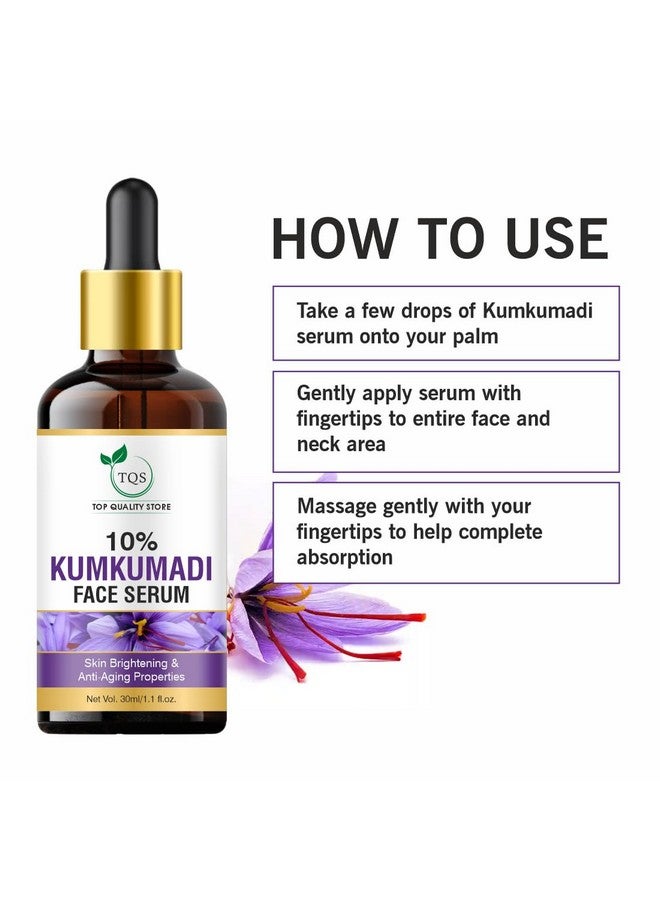 TQS Kumkumadi Face Serum, 10% Concentration, 30ml, For Complexion Improvement - Image 4