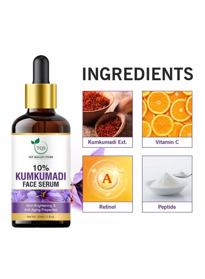 TQS Kumkumadi Face Serum, 10% Concentration, 30ml, For Complexion Improvement - Image 5
