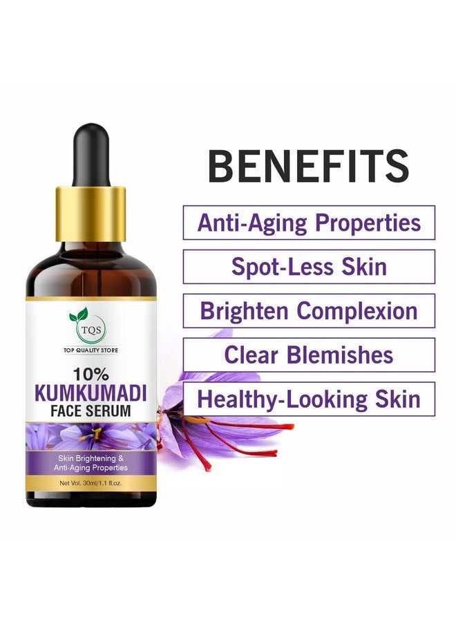 TQS Kumkumadi Face Serum, 10% Concentration, 30ml, For Complexion Improvement - Image 3