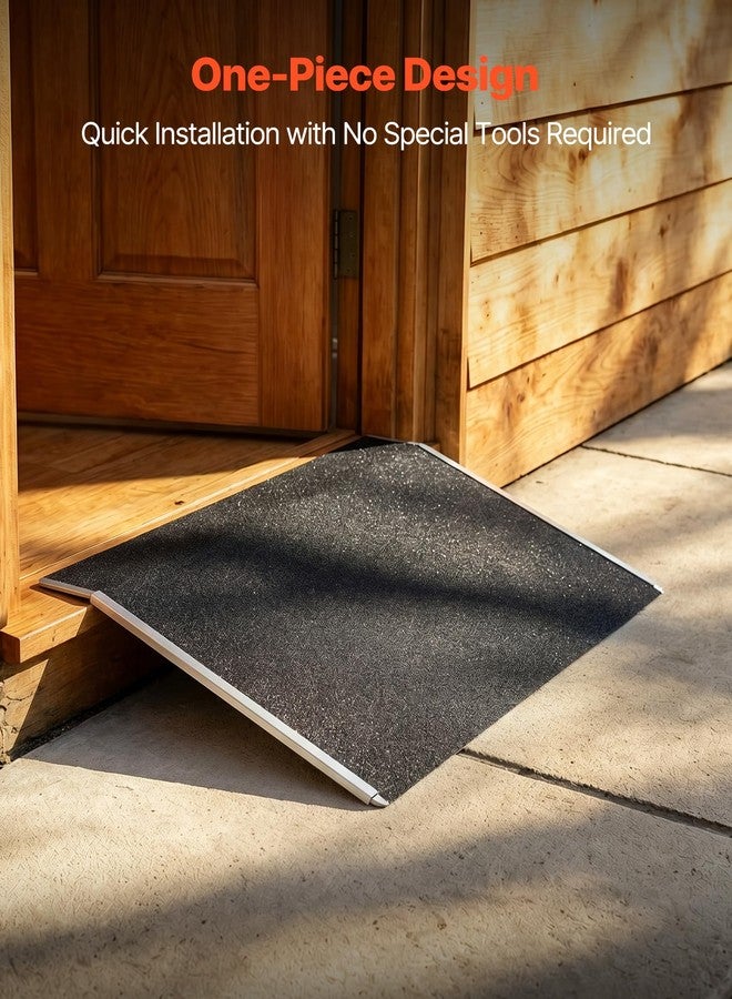 VEVOR Threshold Ramp for Doorways, 31.9 x 15.4 in, Platform Aluminum Wheelchair Ramp, Non-Slip Door Threshold Ramps, 400 lbs Load Capacity, for Home Steps, Curbs, Wheelchairs, Walkers, Scooter, Carts - Image 5
