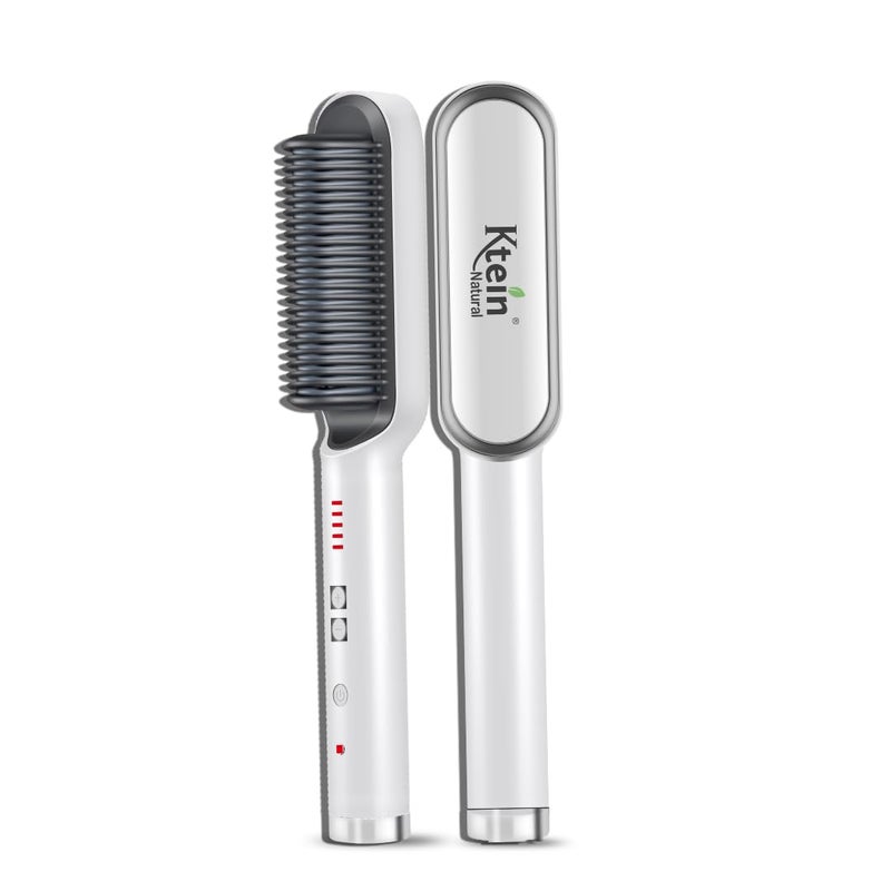 KTEIN Hair Straightener Brush - Anti-Scalding, Fast Heating, Adjustable Temperature, 360° Rotatable Cable, Shock Proof, 220/240V - Image 5