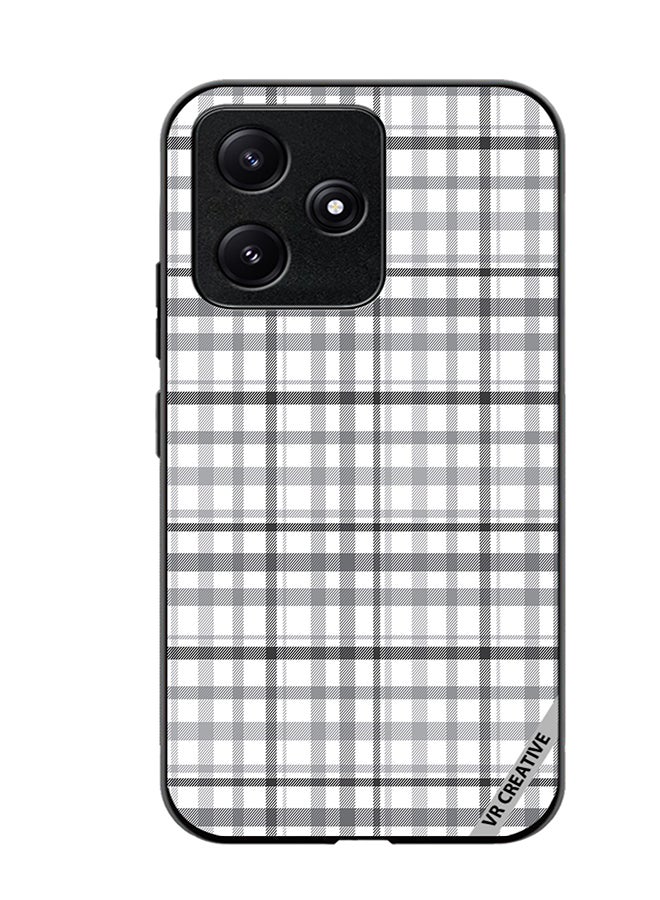 VR CREATIVE Protective Case Cover For Xiaomi Poco M6 Pro 5G Checks Design Multicolour - Image 1