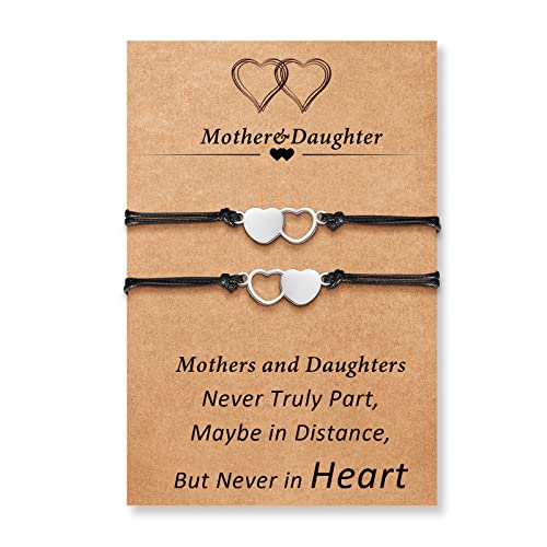 DESIMTION Mothers Day for Daughters from Mom, Mother Daughter Bracelets Set for 2 Mothers Day Gifts for Mom from Daughter - Image 1