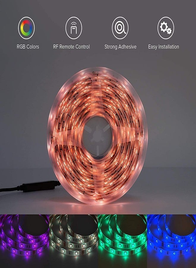 Gesto 5 Meter LED Strip Lights |300 Led RGB Strip Light with Adaptor |Operated with 16 Modes Remote Controller|Multicolor LED Lights for Home Decoration, Bedroom,Diwali Decoration & False Ceiling - Image 5