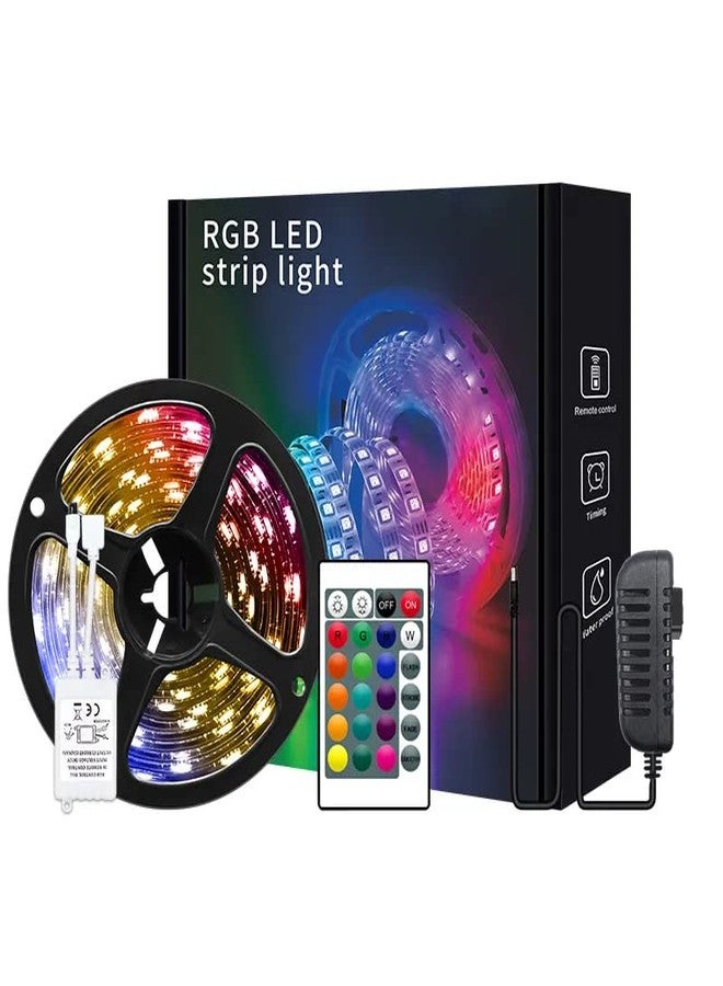 Gesto 5 Meter LED Strip Lights |300 Led RGB Strip Light with Adaptor |Operated with 16 Modes Remote Controller|Multicolor LED Lights for Home Decoration, Bedroom,Diwali Decoration & False Ceiling - Image 1