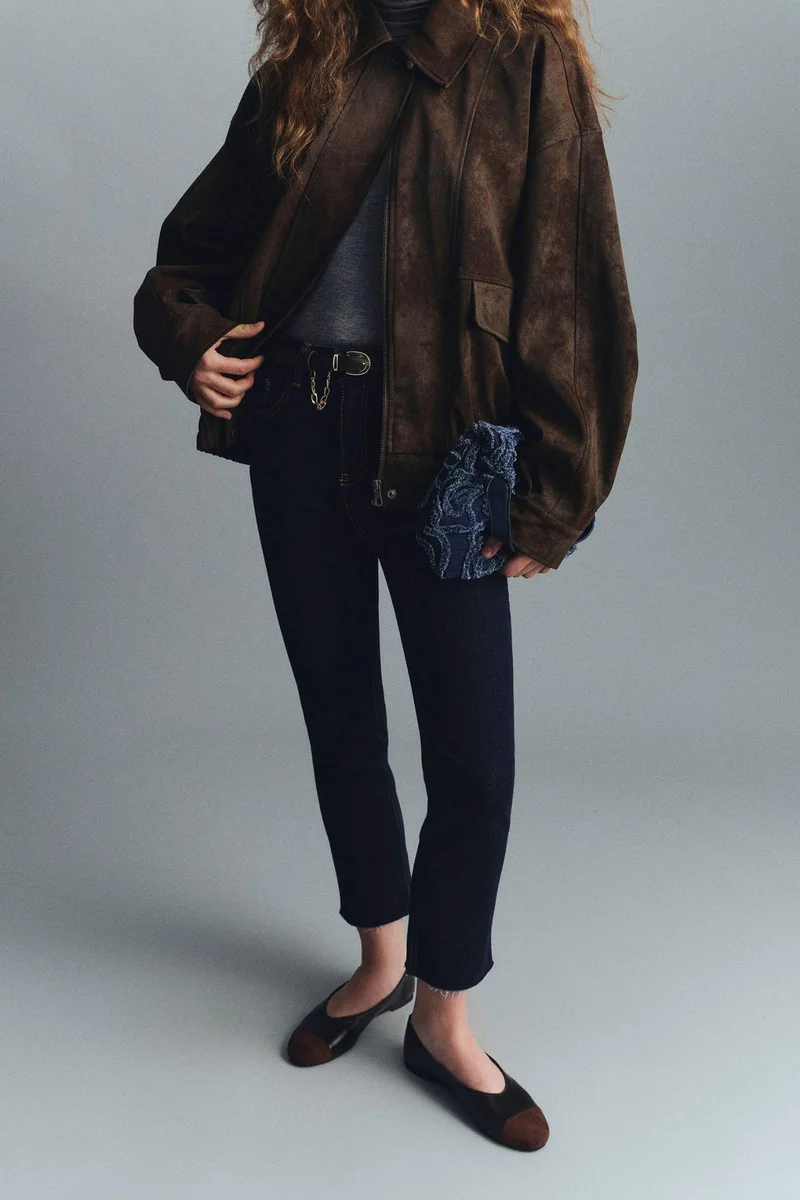 ديفاكتو Crop Flare Fit High Waist Ankle Length Jeans